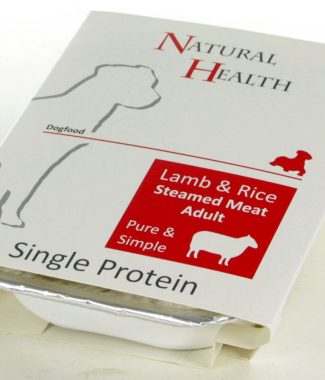 Natural Health Dog - Steamed Single Protein Lam en Rijst