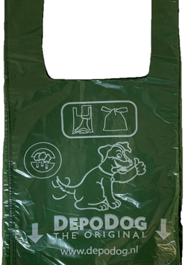 Depodog T-Shirt - Poepzakjes Groen