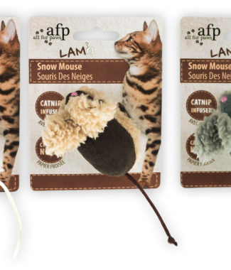 Afp Lambswool - Snow Mouse Catnip