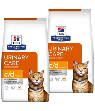 Hill's Prescription Diet C/D Multicare Urinary Care kattenvoer met kip 2 x 12 kg