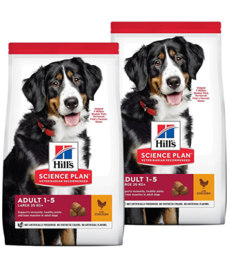 Hill's Adult Large met kip hondenvoer 2 x 14 kg
