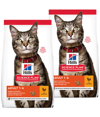 Hill's Adult met kip kattenvoer 2 x 15 kg