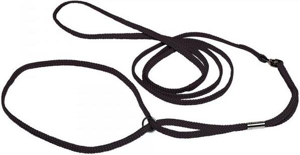 Bonezz nylon showlijn plat - Zwart - 5mm x 120cm
