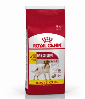 Royal Canin Medium Adult hondenvoer 15 + 3 kg