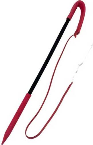 Bonezz - Leren zweep met koord - 55cm - Rood