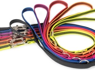 Korte lijn hond - Antislip - 20mm - Met handvat