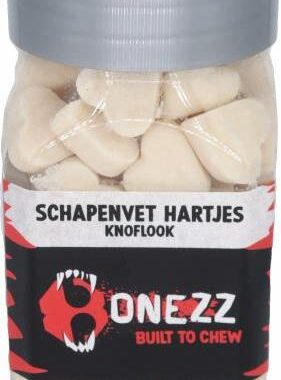 Bonezz - Schapenvet hartjes - Knoflook 220gr