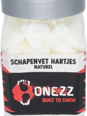 Bonezz - Schapenvet hartjes - Naturel 220gr