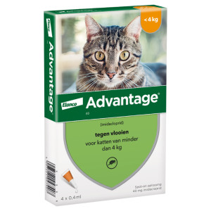 Advantage Nr. 40, Vlooienmiddel (tot 4kg) kat 1 verpakking