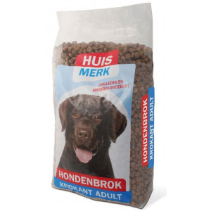 Huismerk Hondenbrok Krokant Adult hondenvoer 10 kg