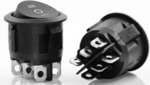 Schakelaar rond - 3 standen - Elektrische dakventilatie