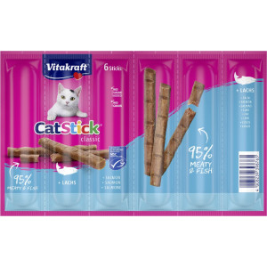 Vitakraft Catstick Classic met zalm kattensnack 10 x 6 sticks